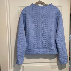 Gapfit mock neck quilted sweatshirt size S